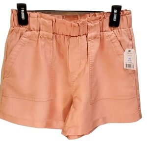 High Rise Pull On Shorts with Pockets Casual Summer Everyday XS